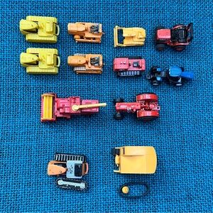 Various Vintage Construction Vehicle Toy Collection